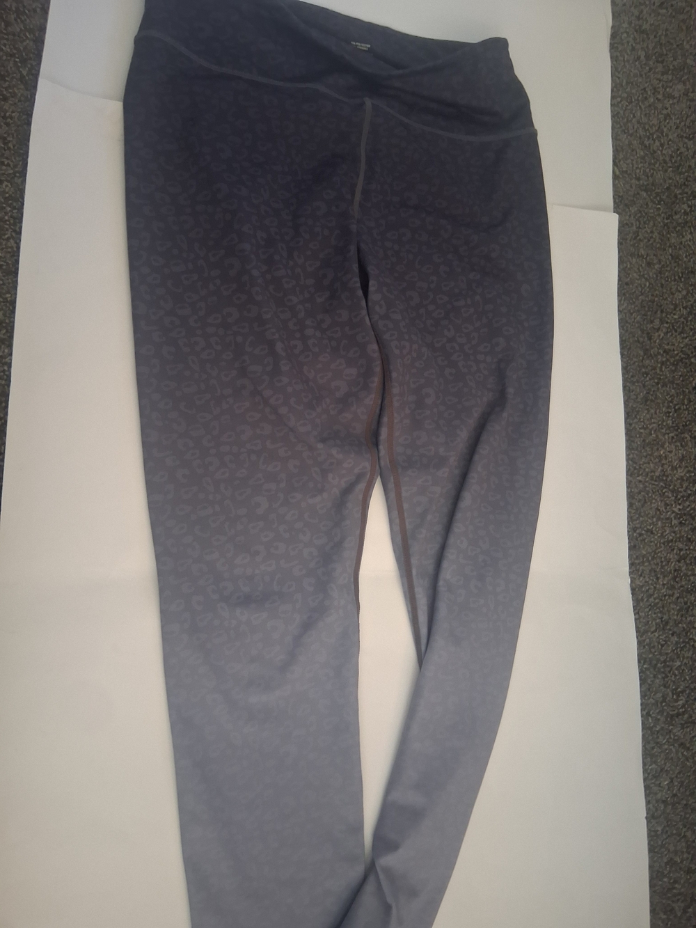 ZYIA  Charcoal Leopard Print Leggings